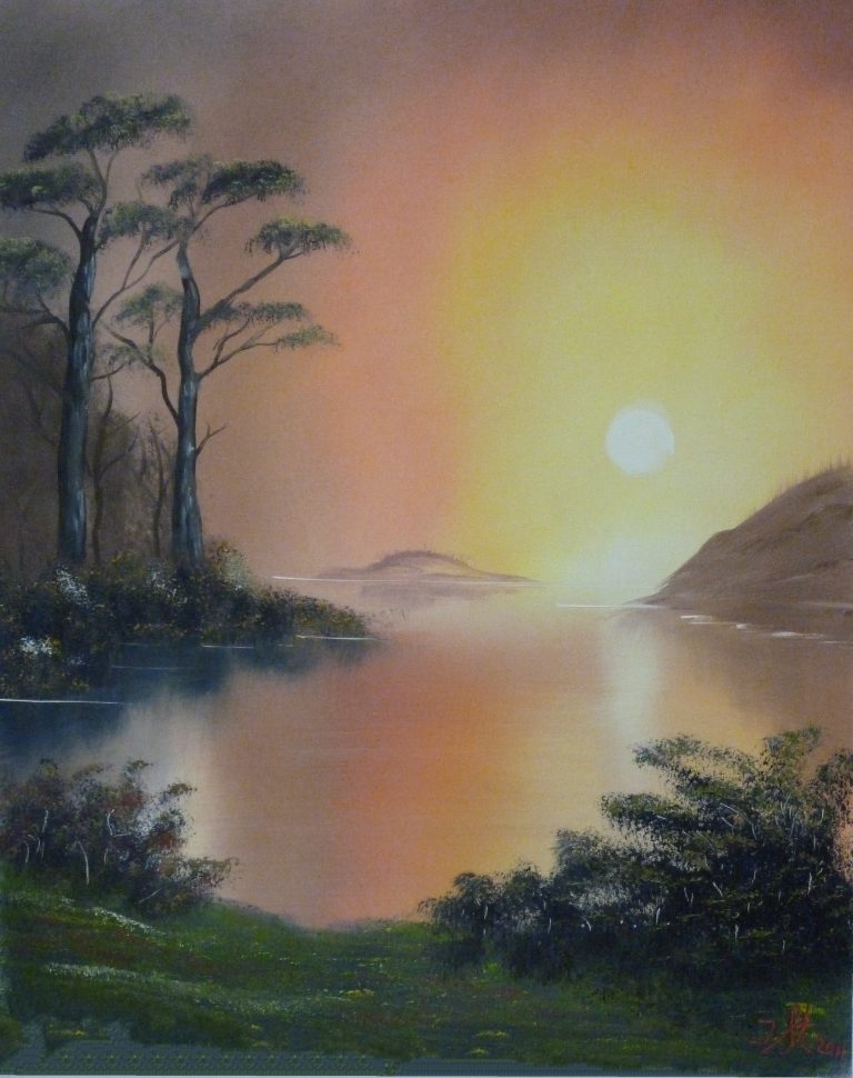 2011 Sonnenuntergang 50x60 verschenkt an Schoofs